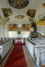 Paltaniemen kirkko, sisäkuva