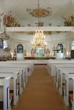 Haukipudas kirkko, sisäkuva