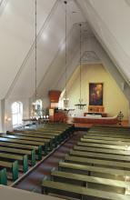 Kesälahden kirkko, sisäkuva
