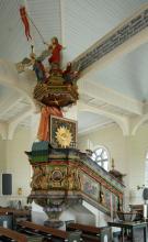 Lohtajan kirkko, saarnatuoli