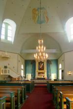 Luopioisten kirkko, sisäkuva