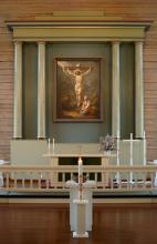 Maaningan kirkko, kastemalja