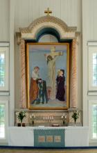 Mellilän kirkko, alttari