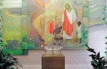 Karjasillan kirkko, kastemalja