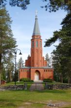 Saaren kirkko, ulkokuva