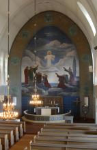 Saaren kirkko, sisäkuva
