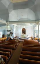 Ristiinan kirkko, sisäkuva