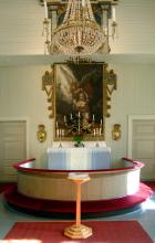 Siikajoen kirkko, kastemalja, Siikasalo