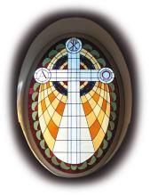 Sonkajärven kirkko, lasimaalaus